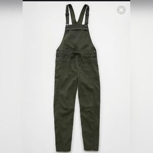Olive Green Stretch Overall